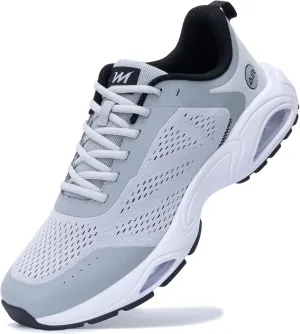 Mens Running Shoes Tennis Walking Sneaker Air Cushion Slip on Shoes for Gym Jogging Fitness Size 8-13
