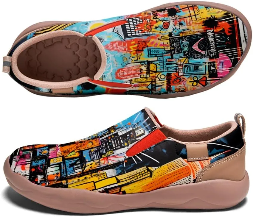 Slip On Loafers for Men Lightweight Cozy Casual Shoes Art Painted Walking Travel Sneakers