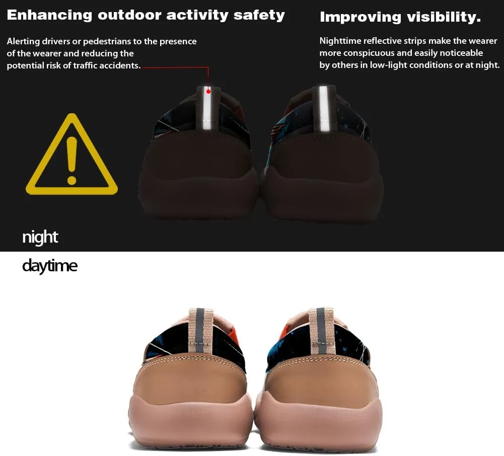 Slip On Loafers for Men Lightweight Cozy Casual Shoes Art Painted Walking Travel Sneakers