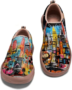 Slip On Loafers for Men Lightweight Cozy Casual Shoes Art Painted Walking Travel Sneakers
