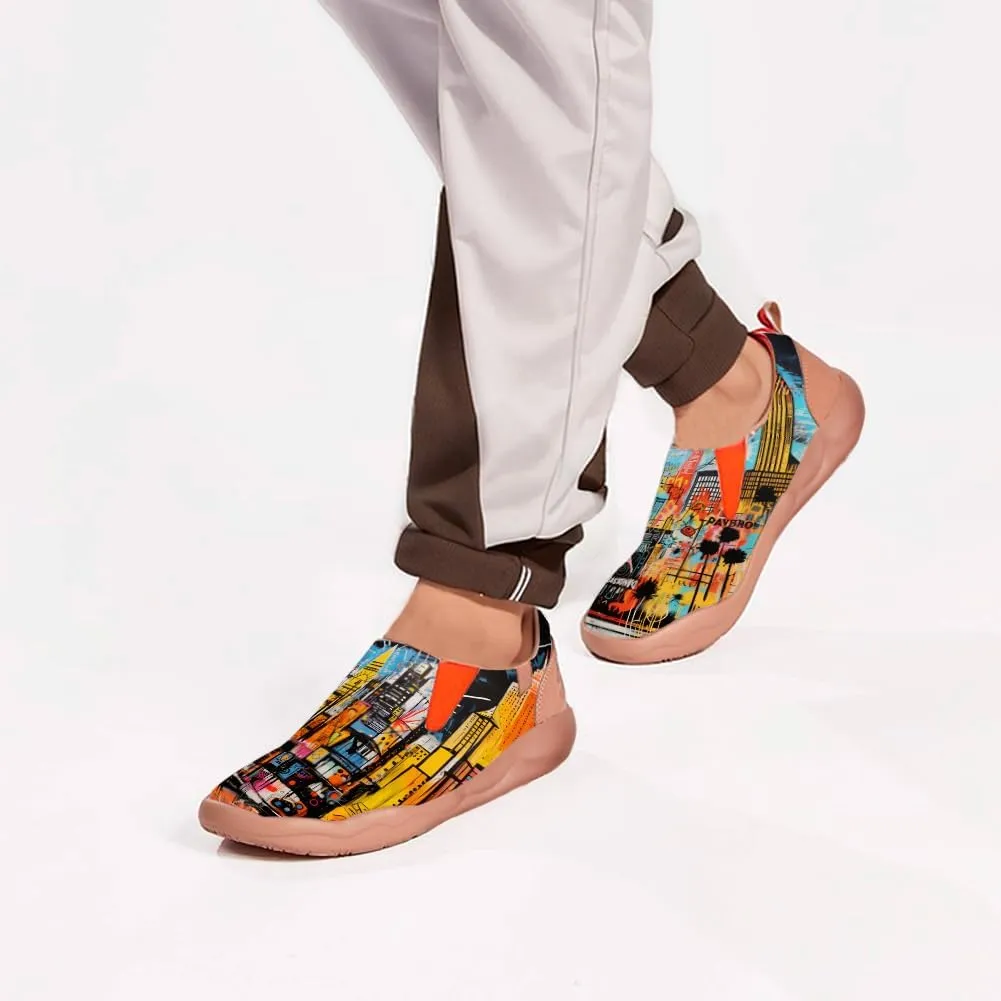 Slip On Loafers for Men Lightweight Cozy Casual Shoes Art Painted Walking Travel Sneakers