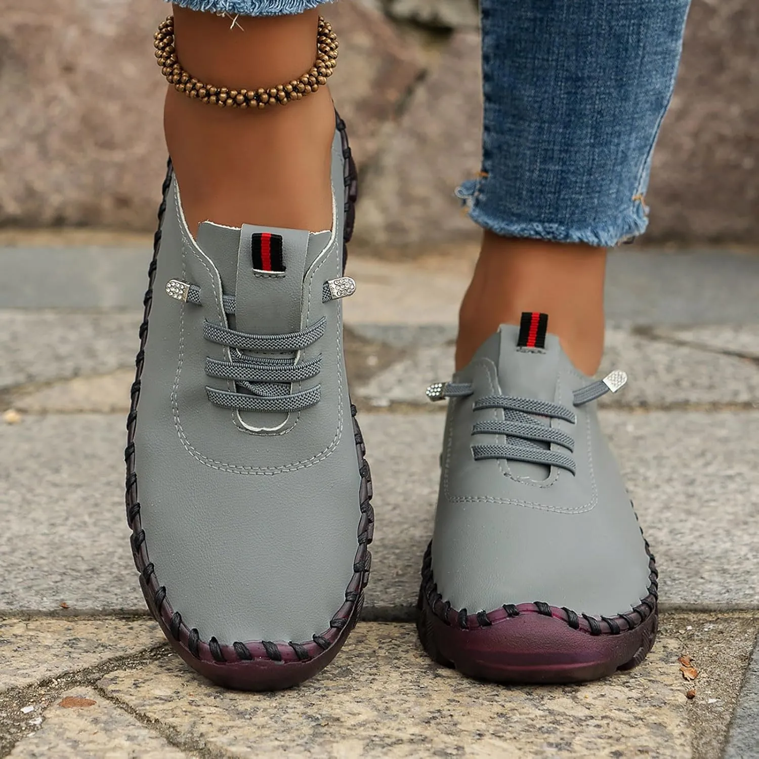 Womens Running Shoes Women's Fashion Sneakers Black Loafers Women Wide with Fashion Closed Head Christmas Shoes for Women Wide Comfortable & Lightweight